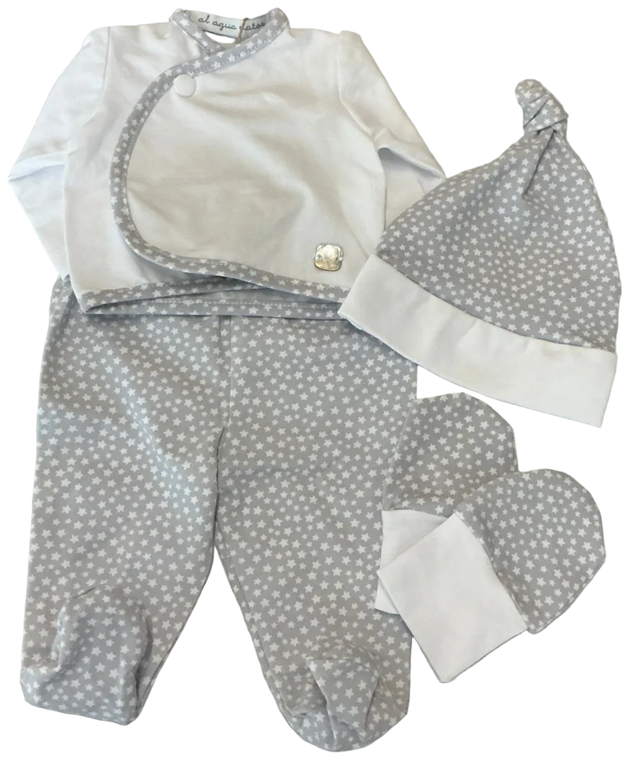 CONJUNTO 4 PIEZAS EST.GRIS