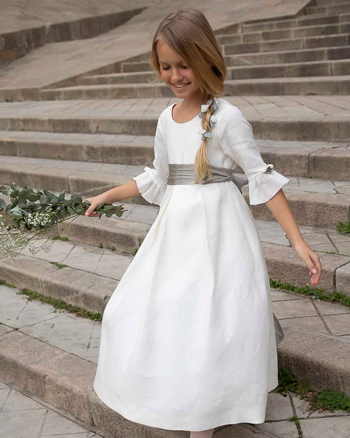 VESTIDO INES FAJÍN DORADO