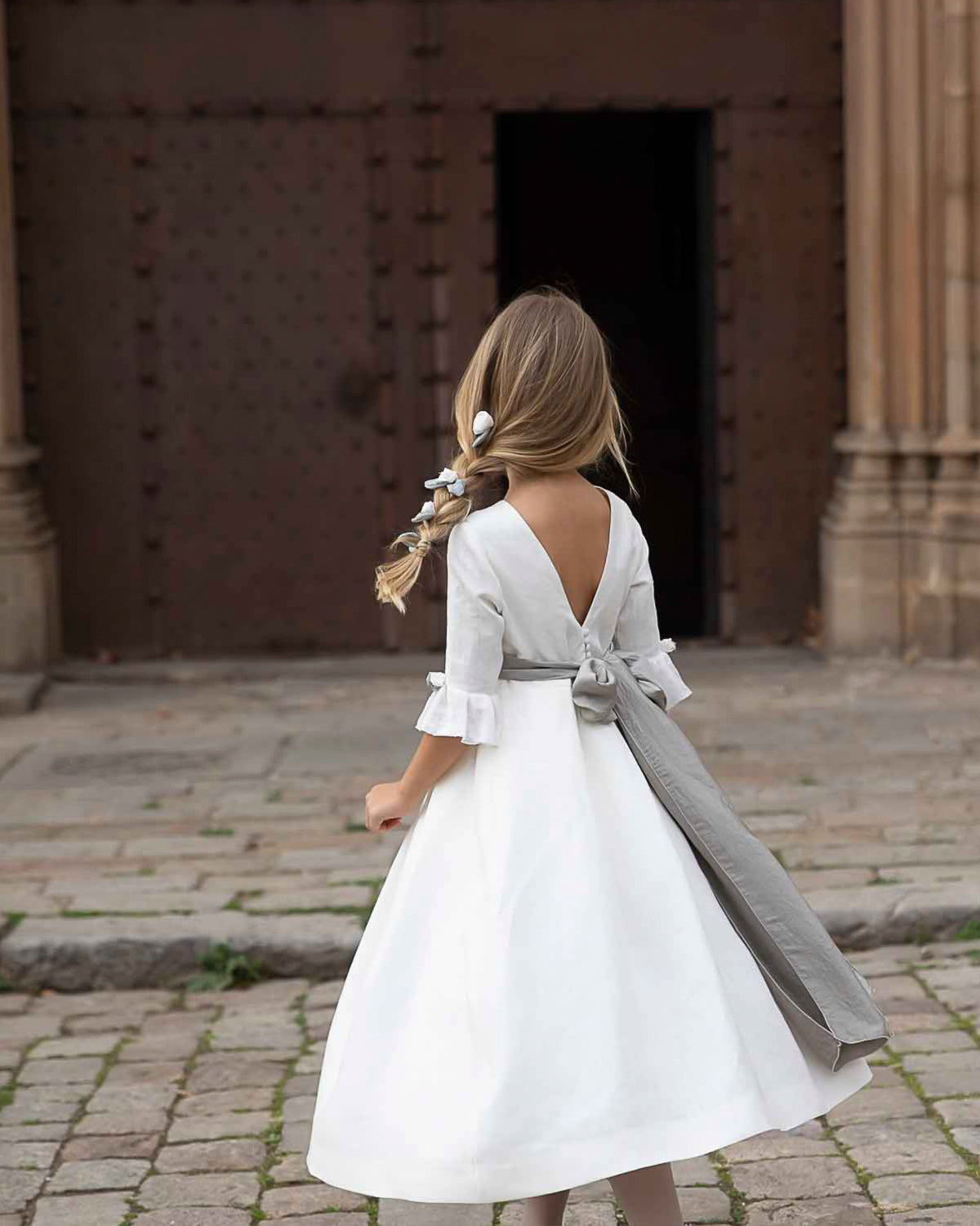 VESTIDO INES FAJÍN DORADO