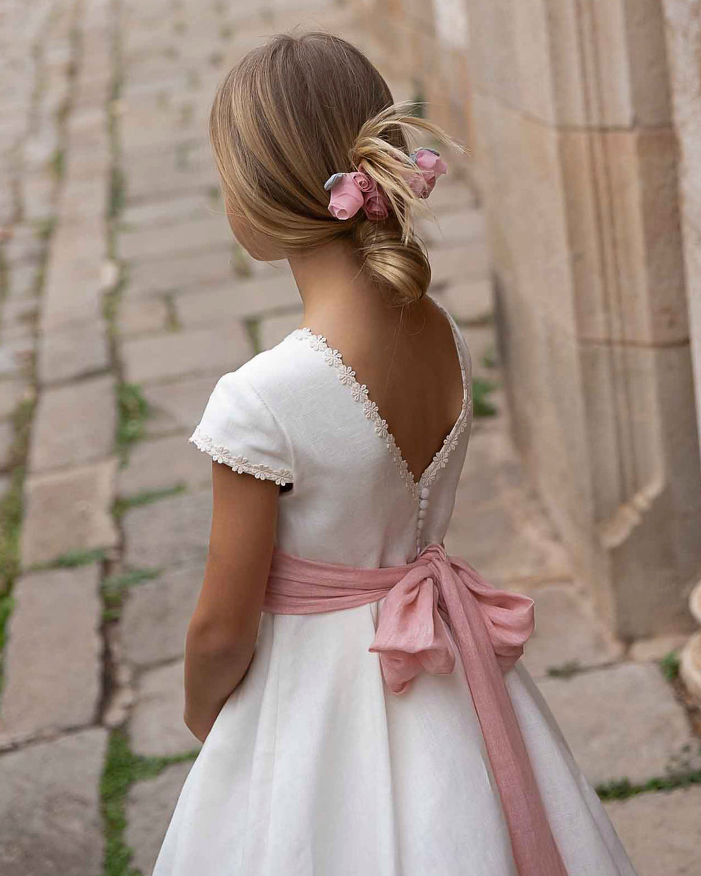 VESTIDO INES FAJÍN PUNTILLA