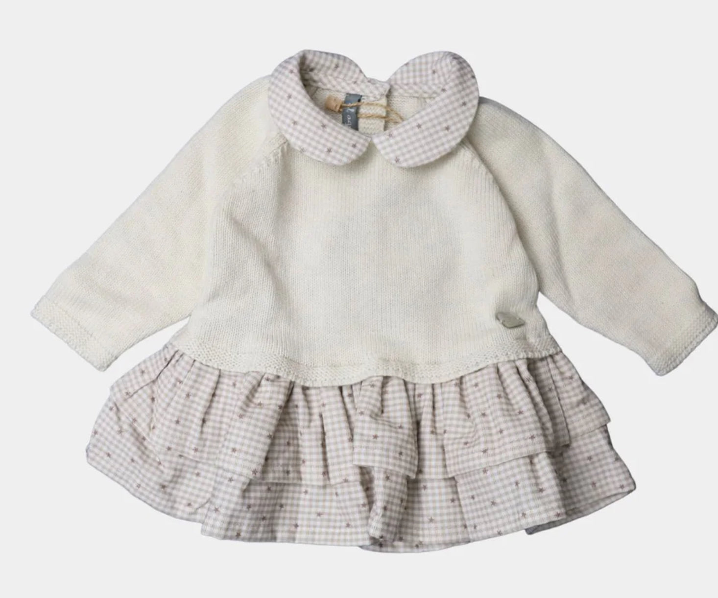 VESTIDO ALEX CRUDO ESTRELLITA