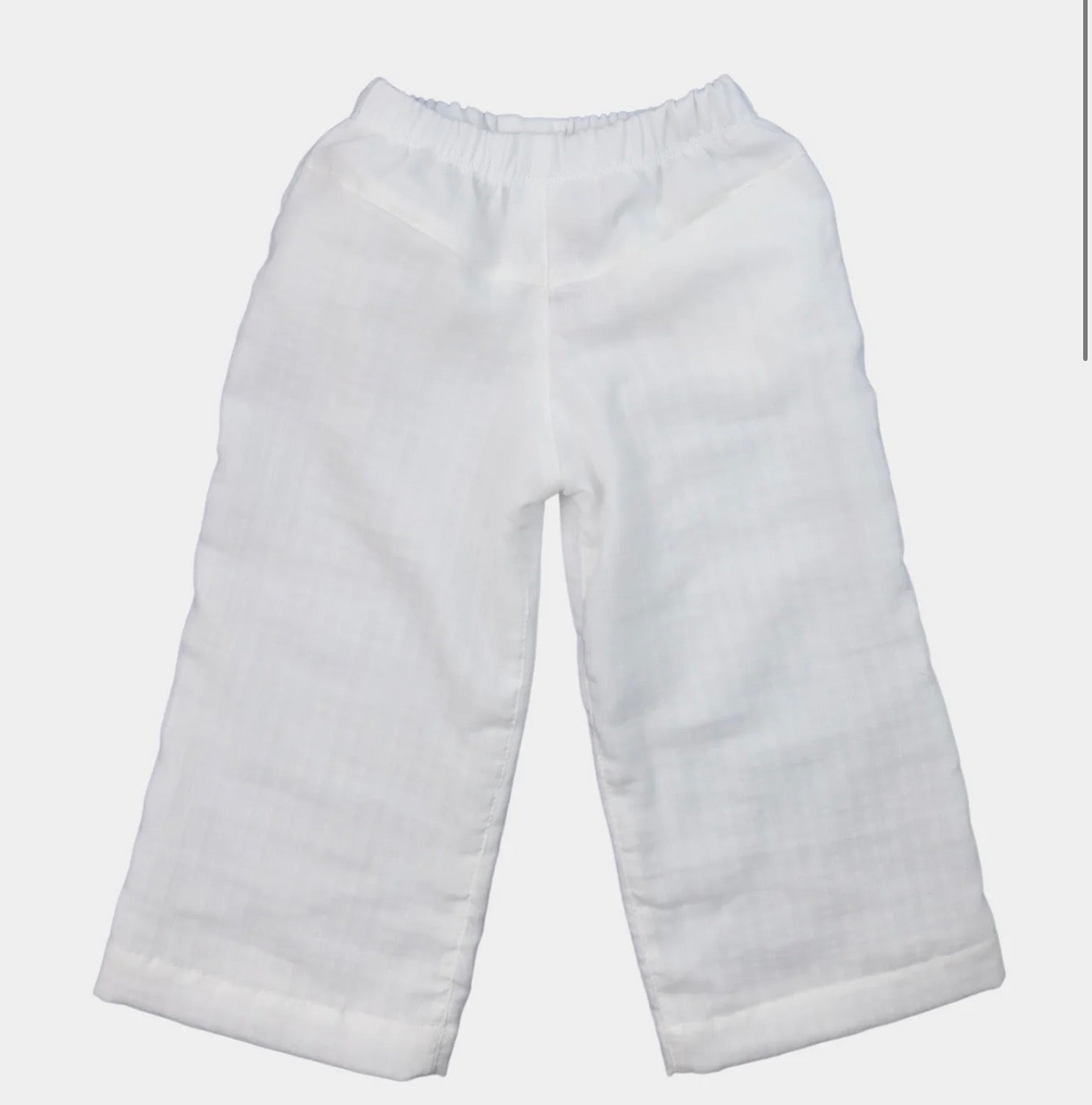 Pantalón Niña Lino Crudo