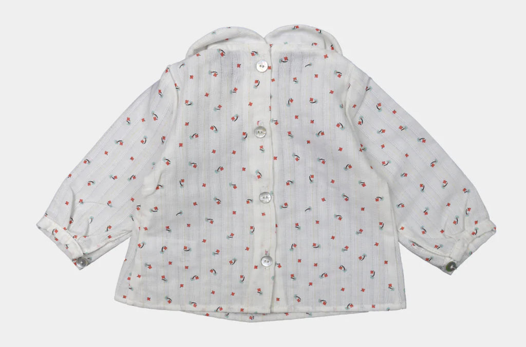 BLUSA ROMA FLOR ROJA