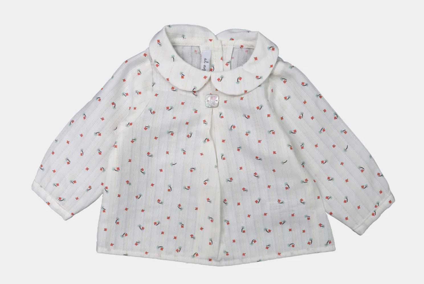 BLUSA ROMA FLOR ROJA