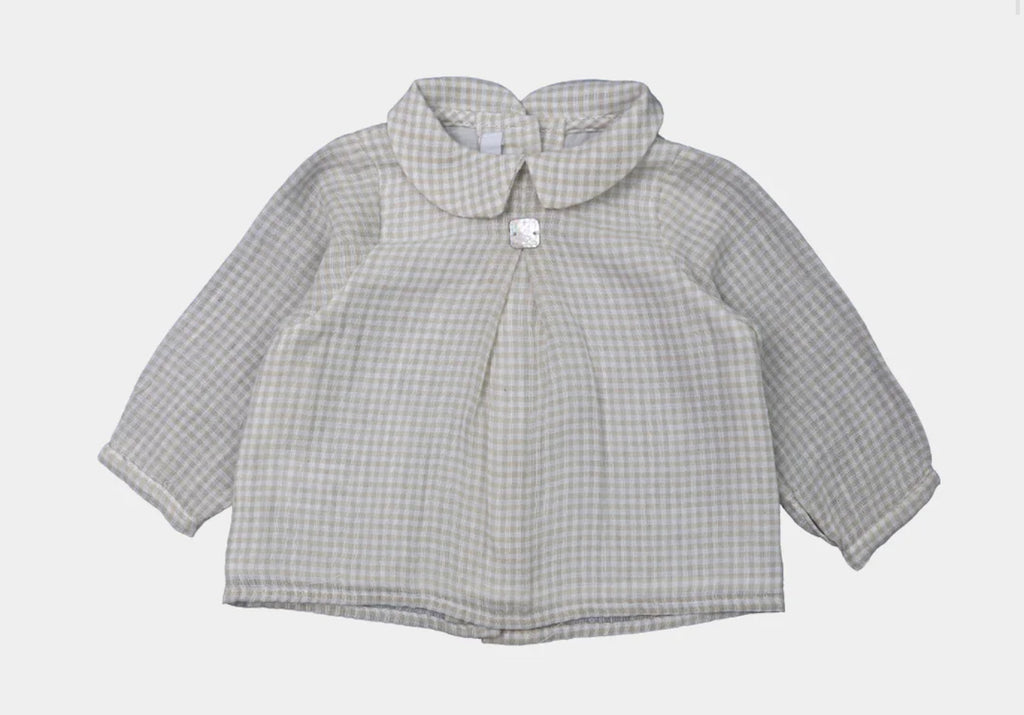 BLUSA ROMA VICHY CAQUI