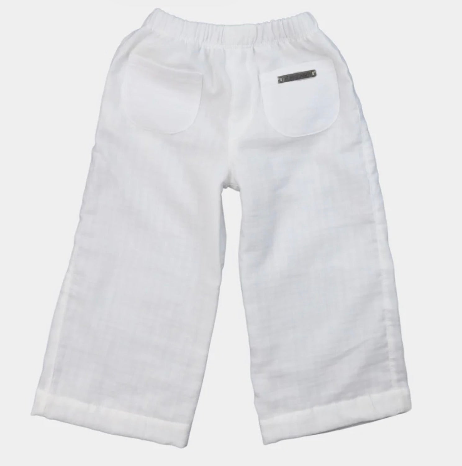 Pantalón Niña Lino Crudo