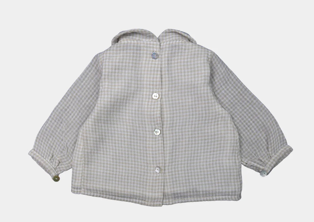 BLUSA ROMA VICHY CAQUI