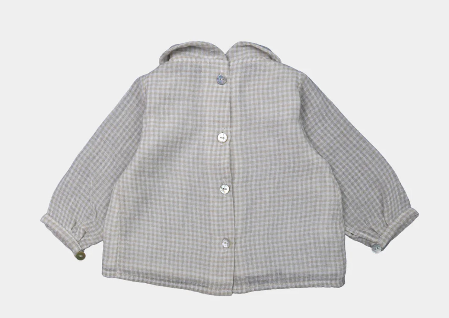 BLUSA ROMA VICHY CAQUI