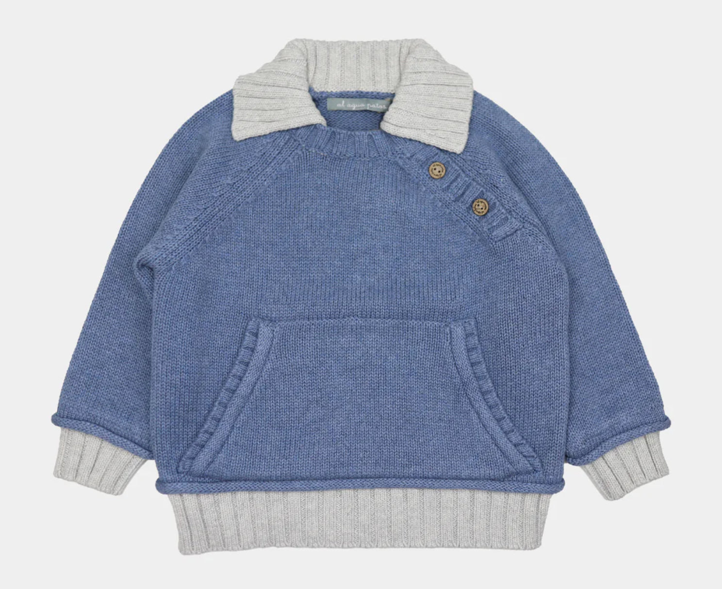 JERSEY BICOLOR AZUL-PERLA