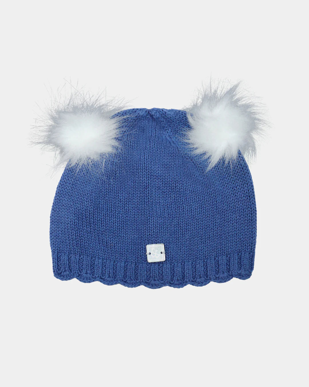 GORRO BÁSICO AZUL CON POMPÓN