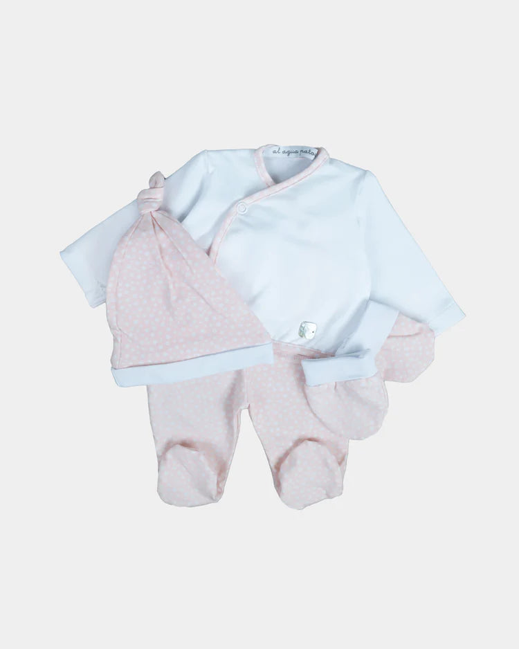 CONJUNTO 4 PIEZAS EST. SALMÓN