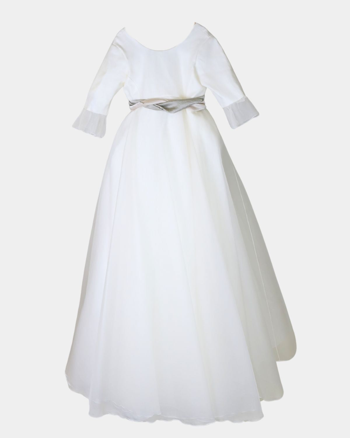 VESTIDO DE CAPA EN CREP SEDA MANGA MEDIA