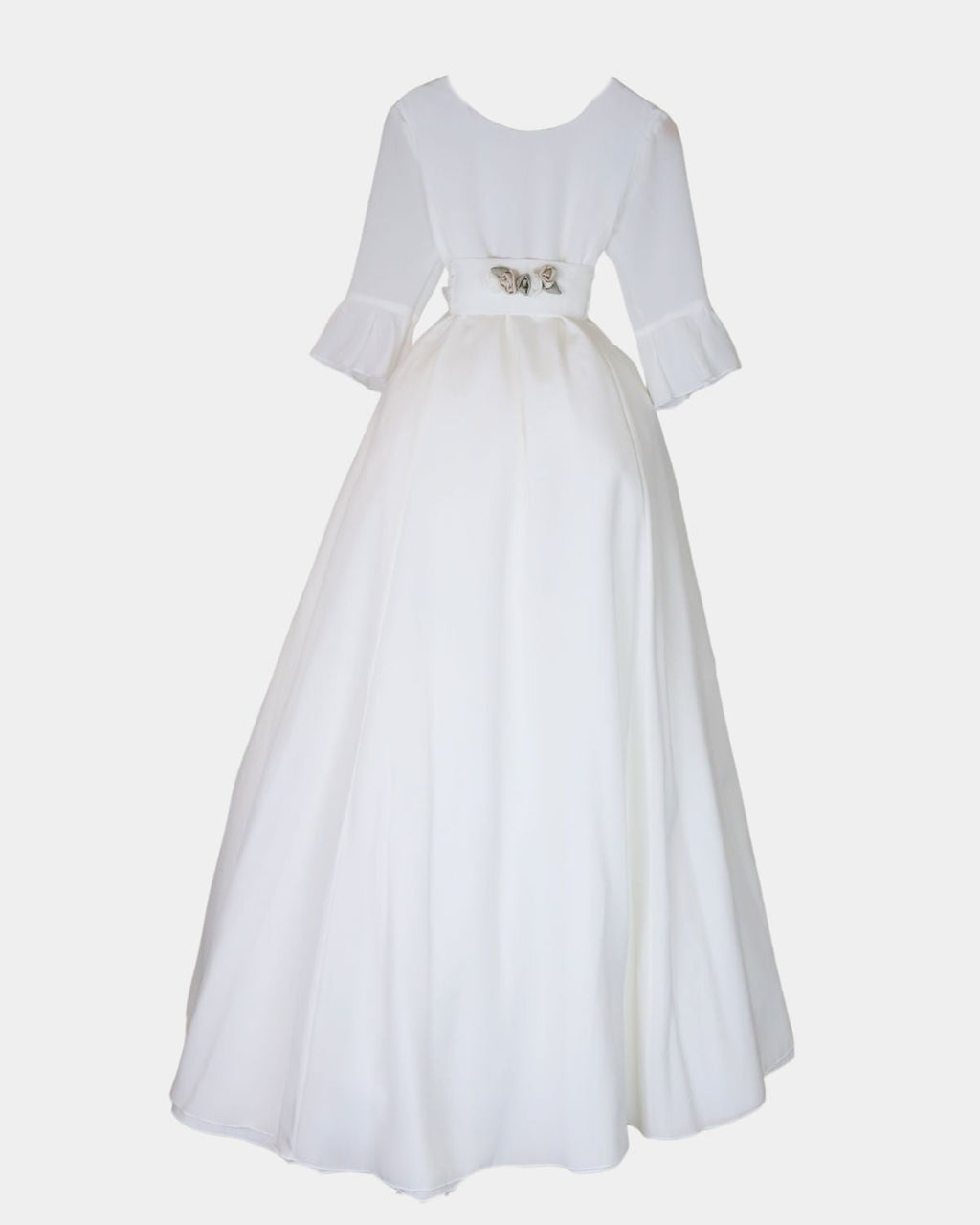 VESTIDO EVASÉ CREP SEDA MANGA MEDIA
