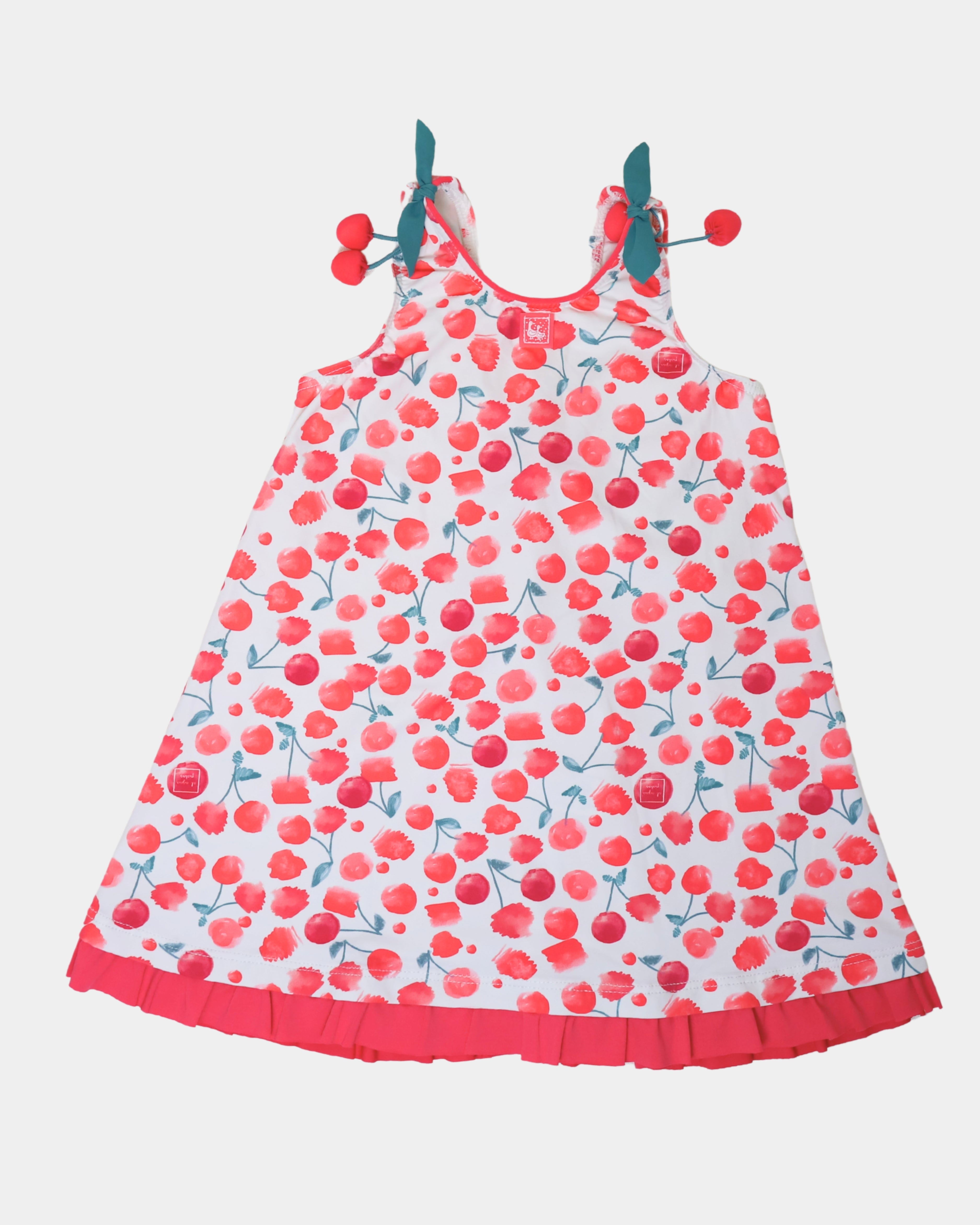 VESTIDO LYCRA CEREZAS